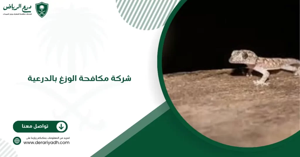 شركة مكافحة الوزغ بالدرعية